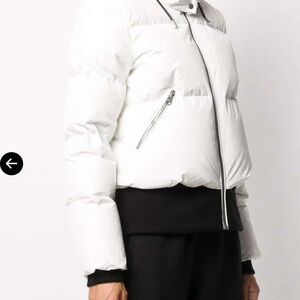 New Mackage Aubrie hooded puffer jacket cream color SZ XS